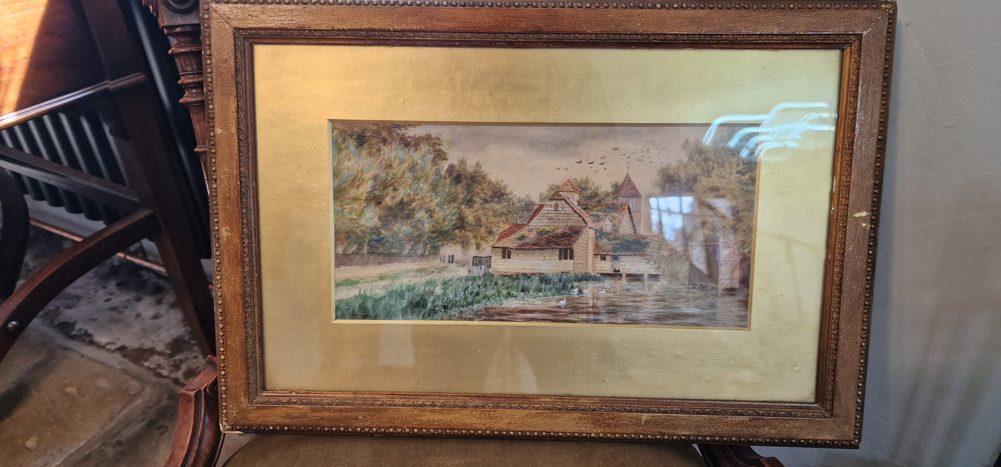 Vintage watercolour unkown artist