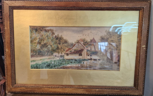Vintage watercolour unkown artist